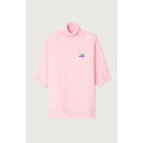 3/4 Sleeve High Collar Sweater - Dragee Chine - Women