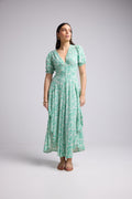 Robe Longue - Vitoria - Vert Blanc