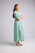 Robe Longue - Vitoria - Vert Blanc