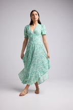 Robe Longue - Vitoria - Vert Blanc