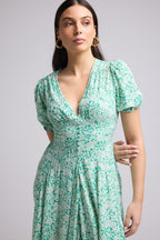 Robe Longue - Vitoria - Vert Blanc