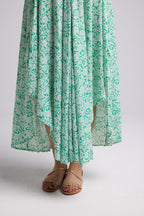 Robe Longue - Vitoria - Vert Blanc