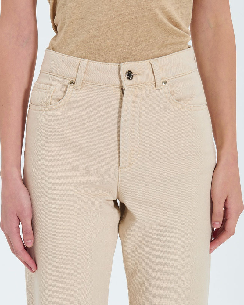 Jean crop beige_2