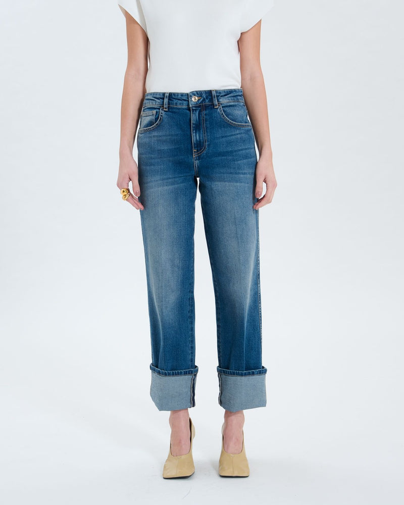 Jean droit dirty light blue_2