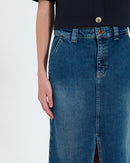 Jupe longue en jean dirty light blue_2