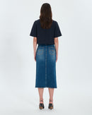 Jupe longue en jean dirty light blue_3