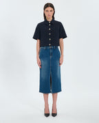 Jupe longue en jean dirty light blue_4