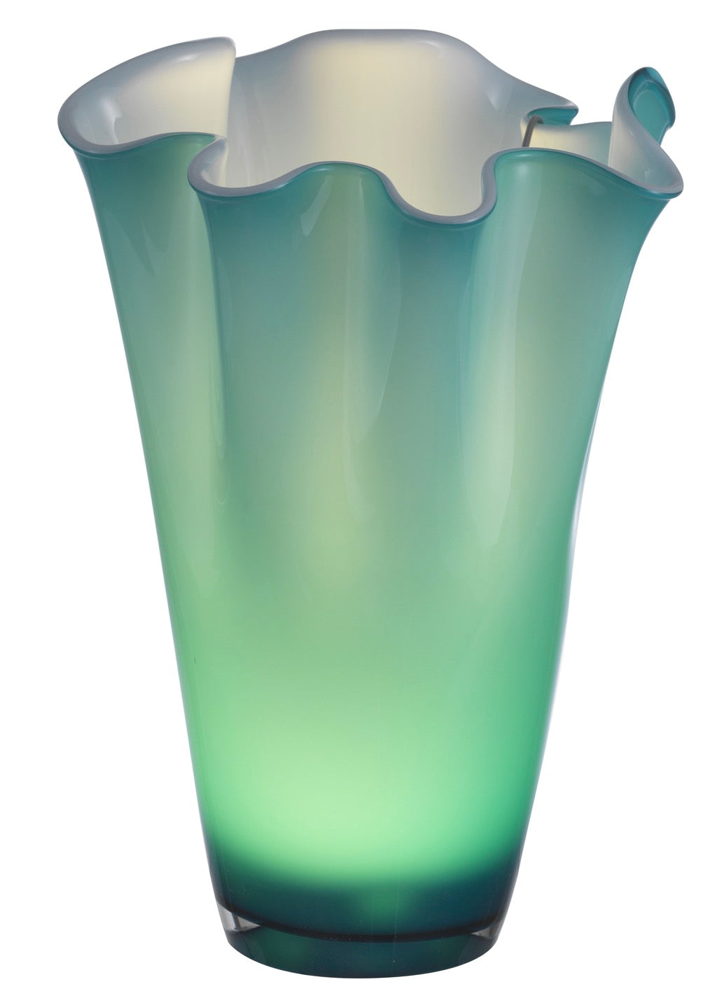 Wave - Vase Lumineux - H40 Cm - Tiffany