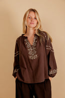 Blusa Casiopea - Marrón