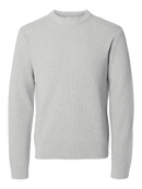 Pull En Maille - Light Grey Melange - Homme