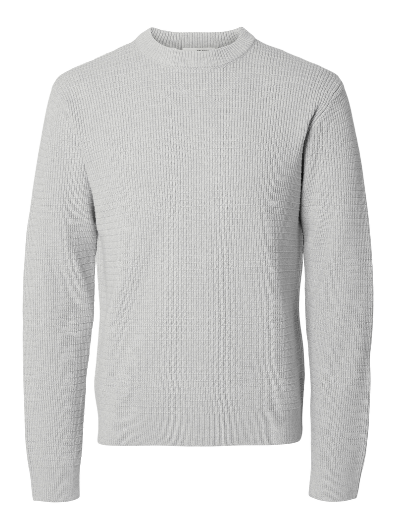 Pull En Maille - Light Grey Melange - Homme