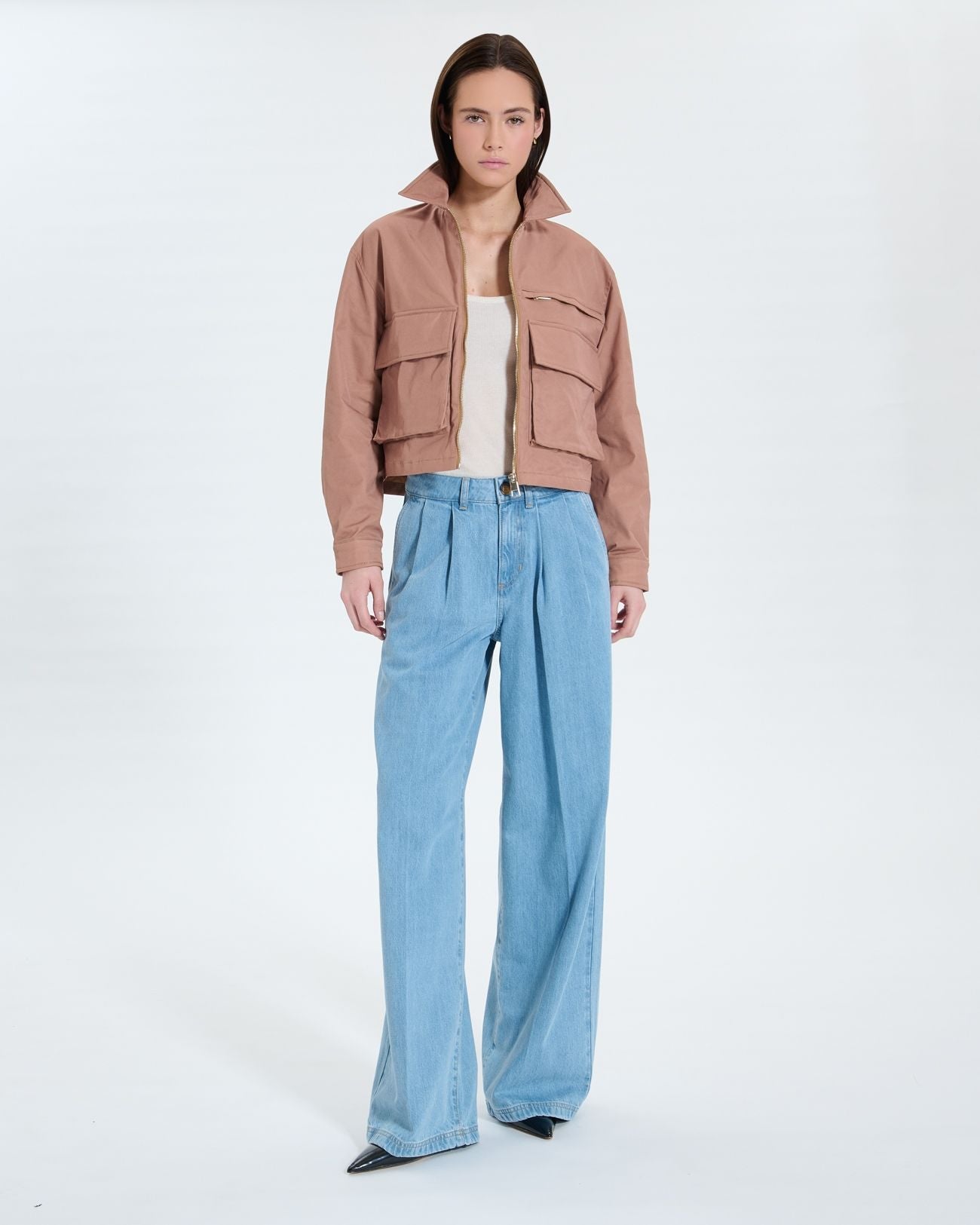 Manteau court camel_3