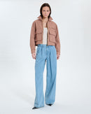 Manteau court camel_3