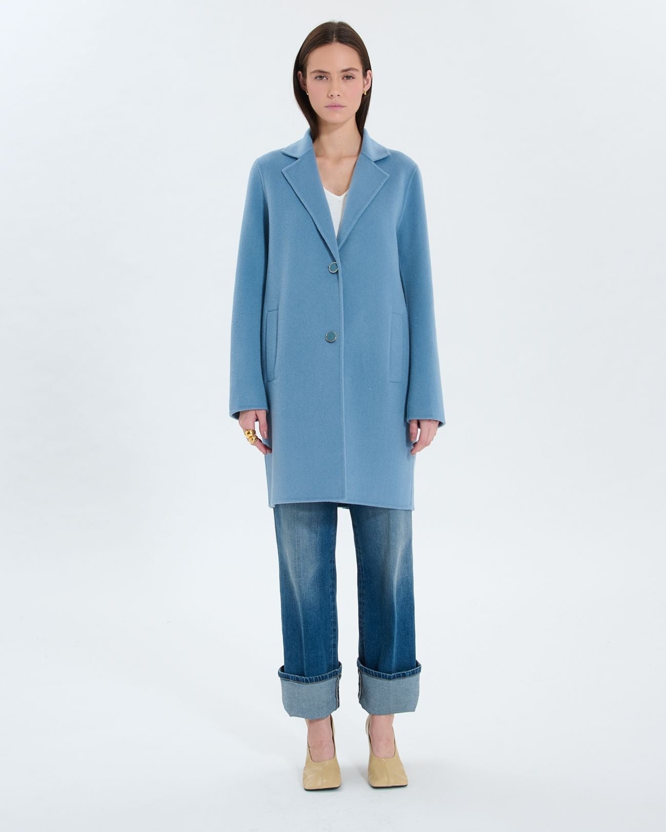 Blue mid-length coat_4