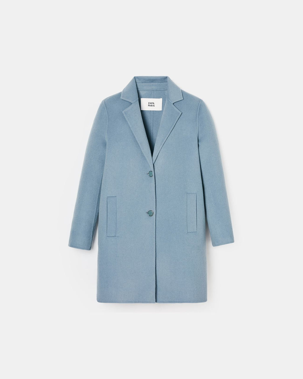Blue mid-length coat_5