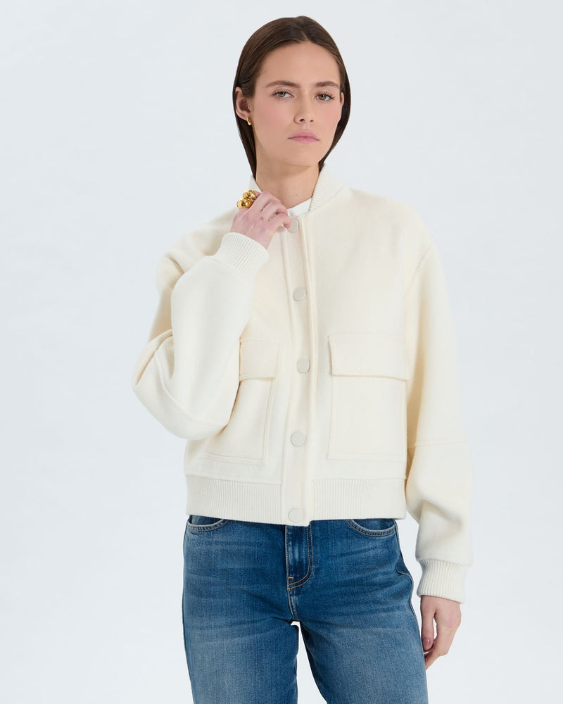 Manteau court double face écru_1