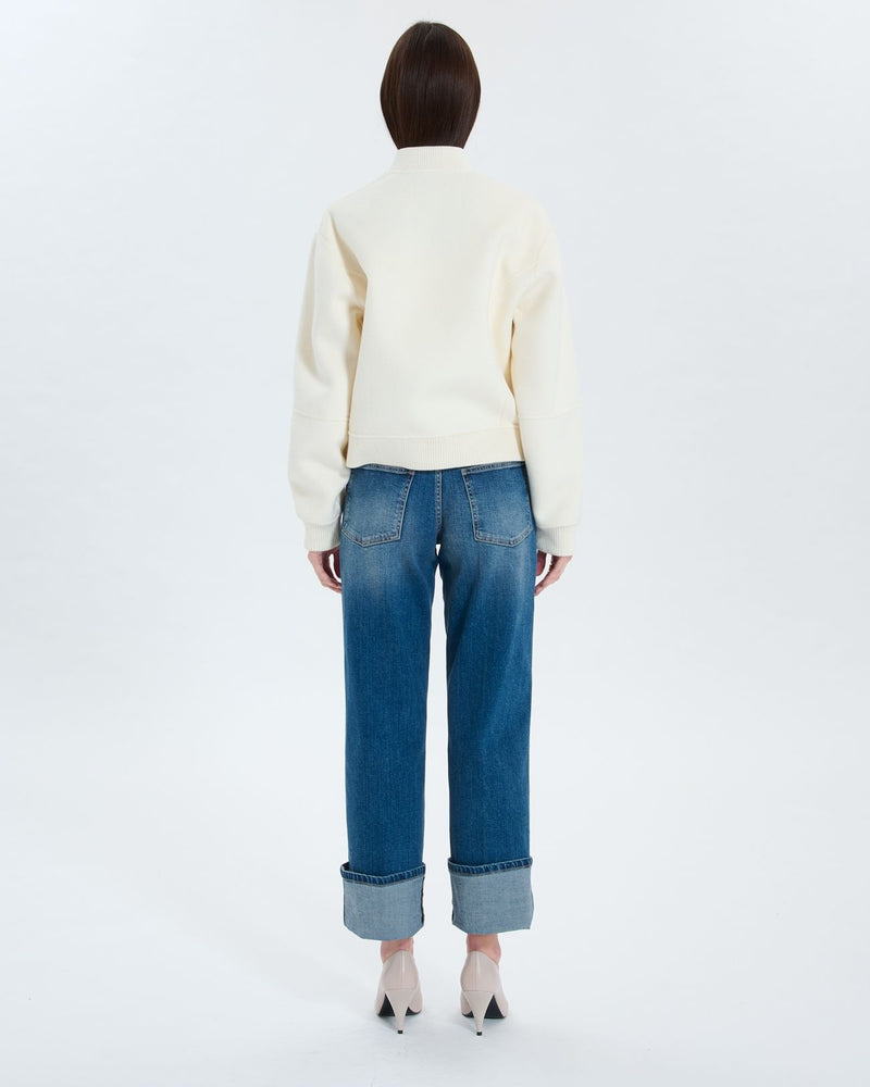 Manteau court double face écru_3