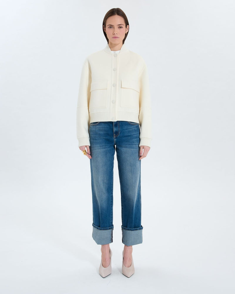 Manteau court double face écru_4