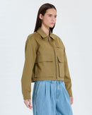 Manteau court kaki_1