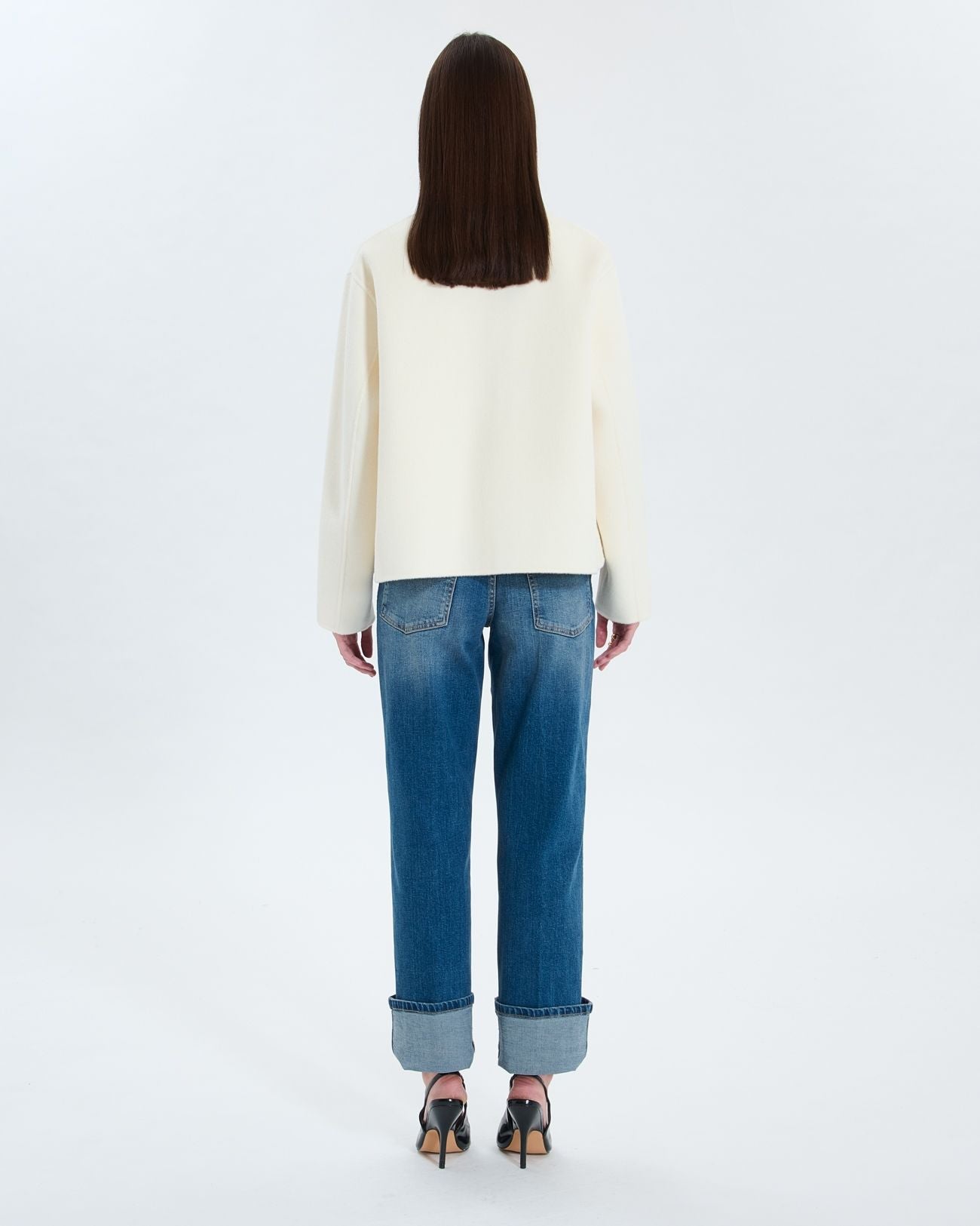 Manteau court double face écru_3