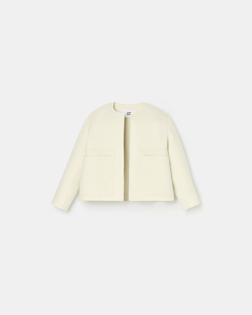 Manteau court double face écru_5