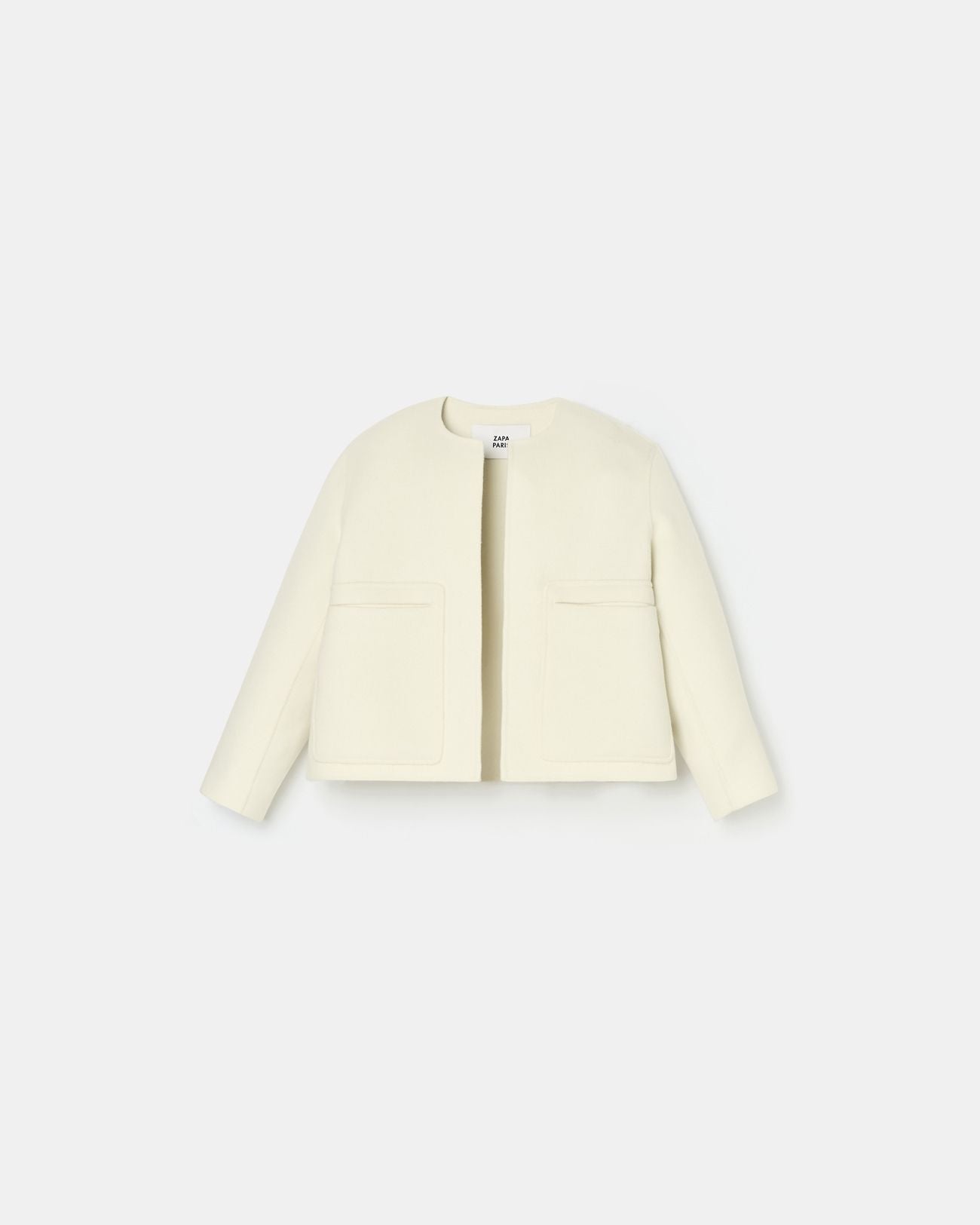 Manteau court double face écru_5