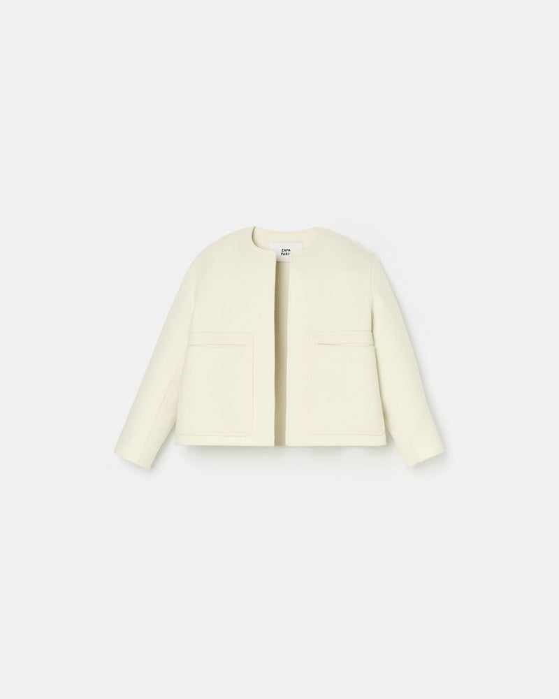 Manteau court double face écru_5