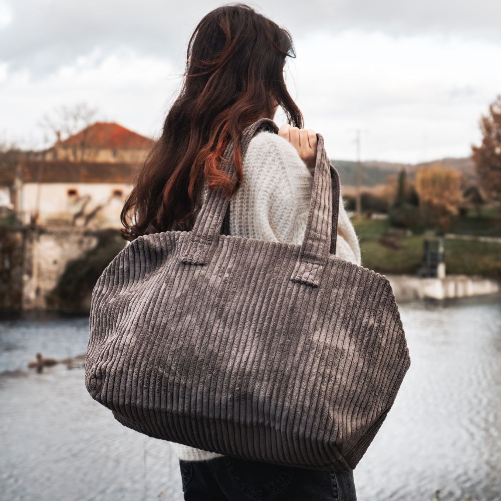 Corduroy Weekend Bag 46X30X20Cm