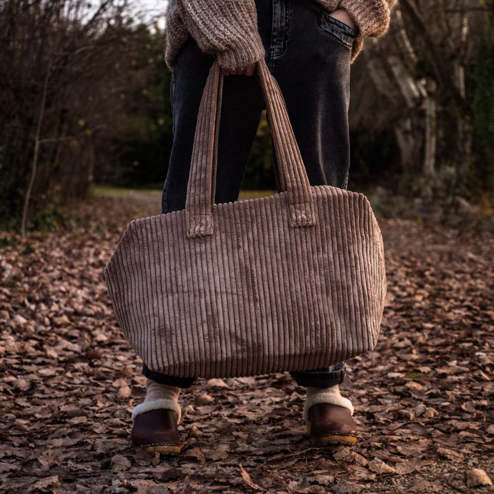 Corduroy Weekend Bag 46X30X20Cm