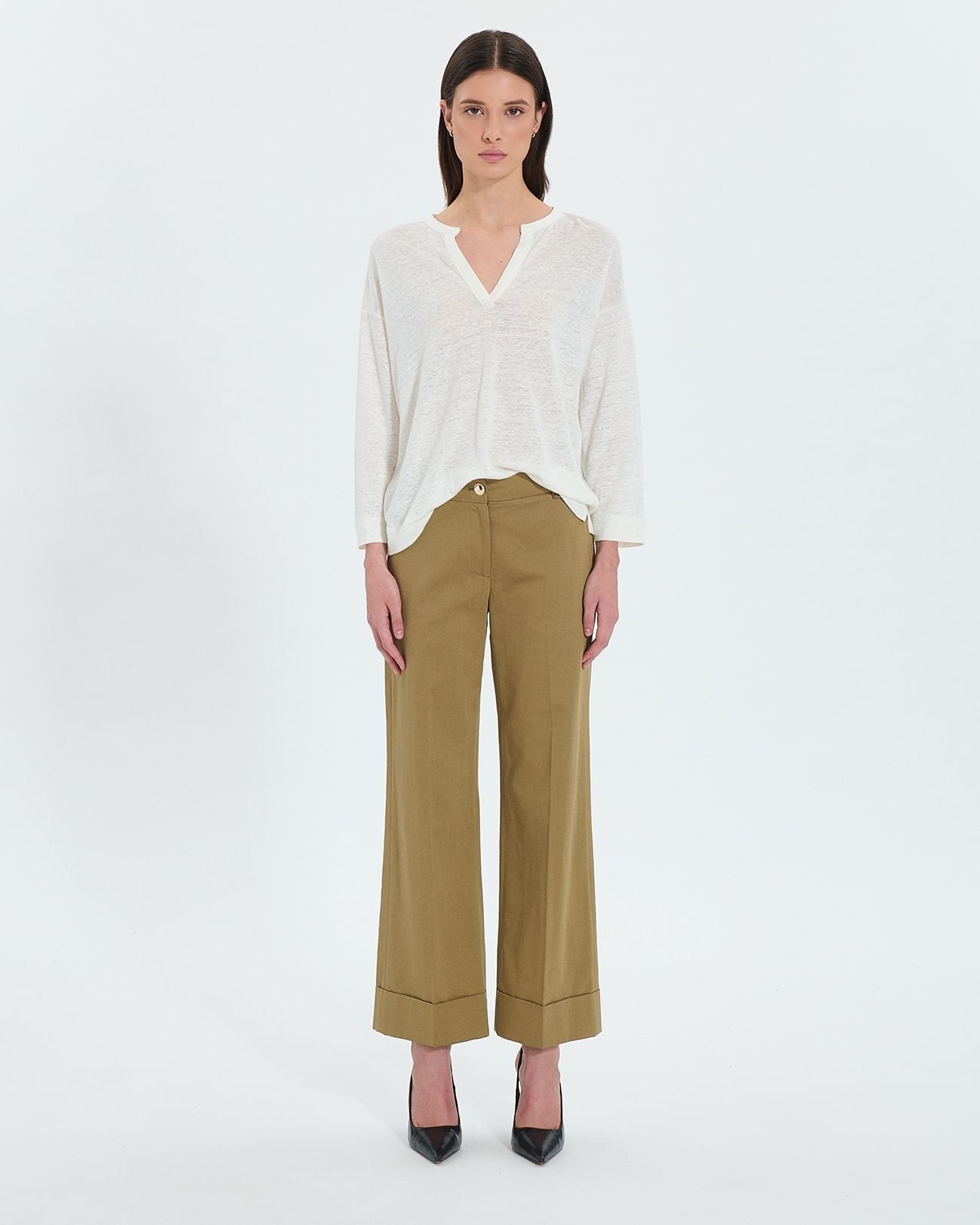Pantalón fluido caqui_1