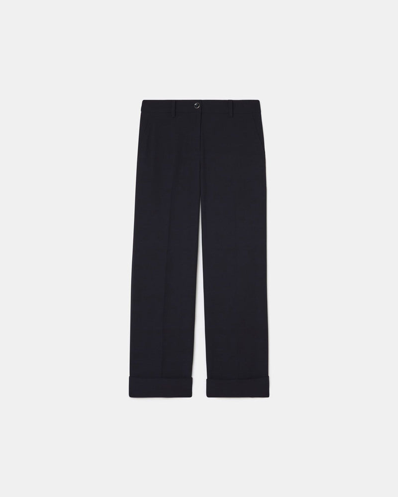 Pantalon fluide en crêpe nocturne_5