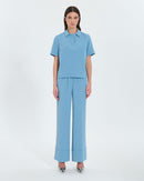 Pantalon fluide bleu hortensia_4