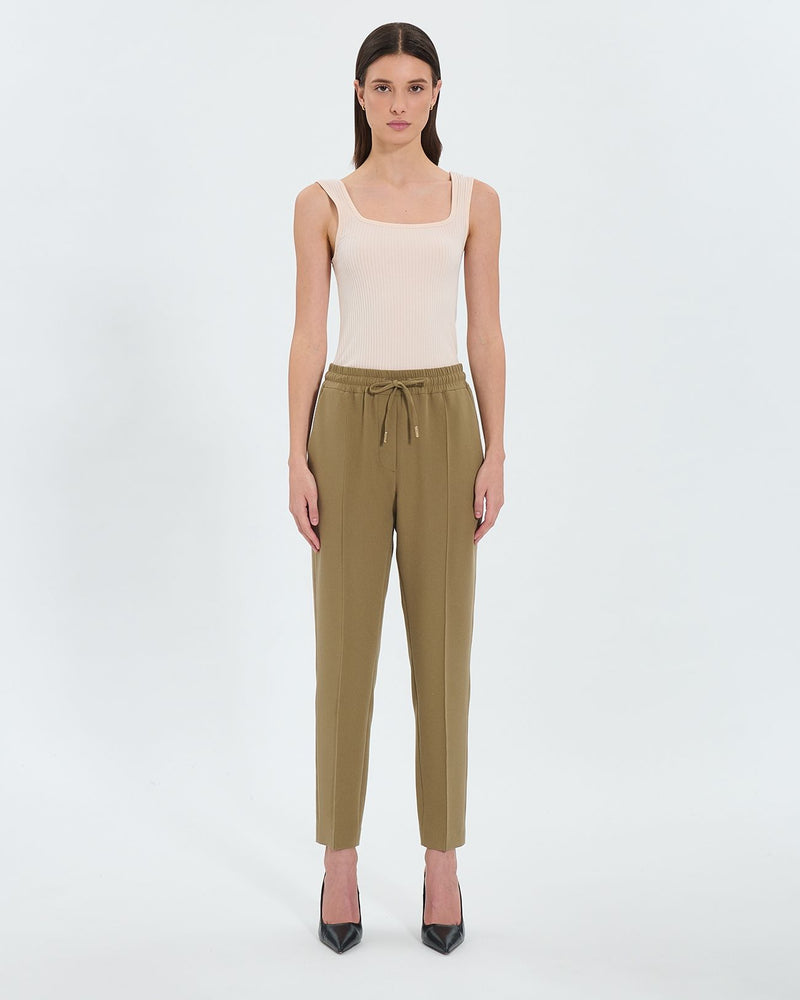 Pantalon ample kaki_4