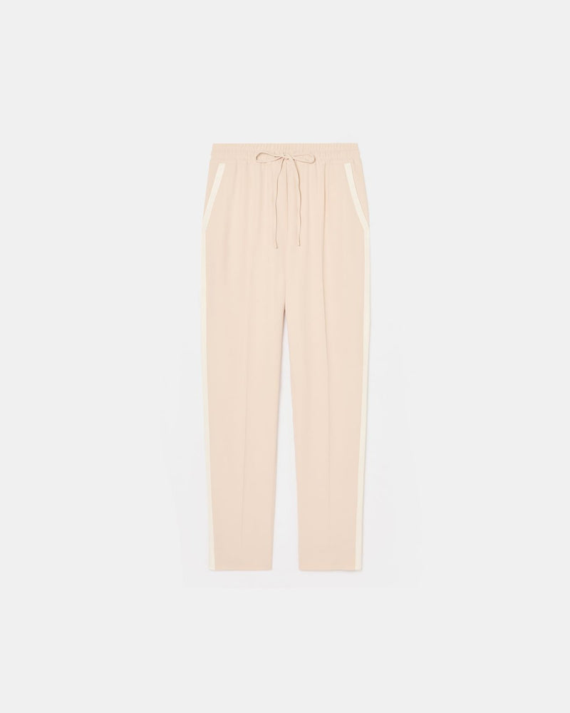 Pantalon ample en crêpe nude_4