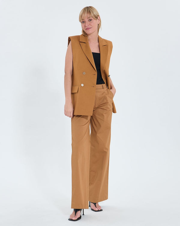 Tobacco flowing pants_1