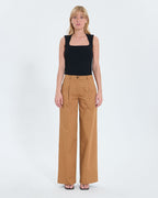 Tobacco flowing pants_4