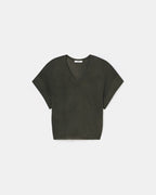 Thin khaki sequined sweater_5