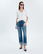 Ecru short-sleeved sweater_2