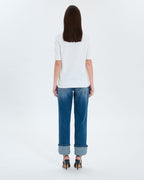 Ecru short-sleeved sweater_3
