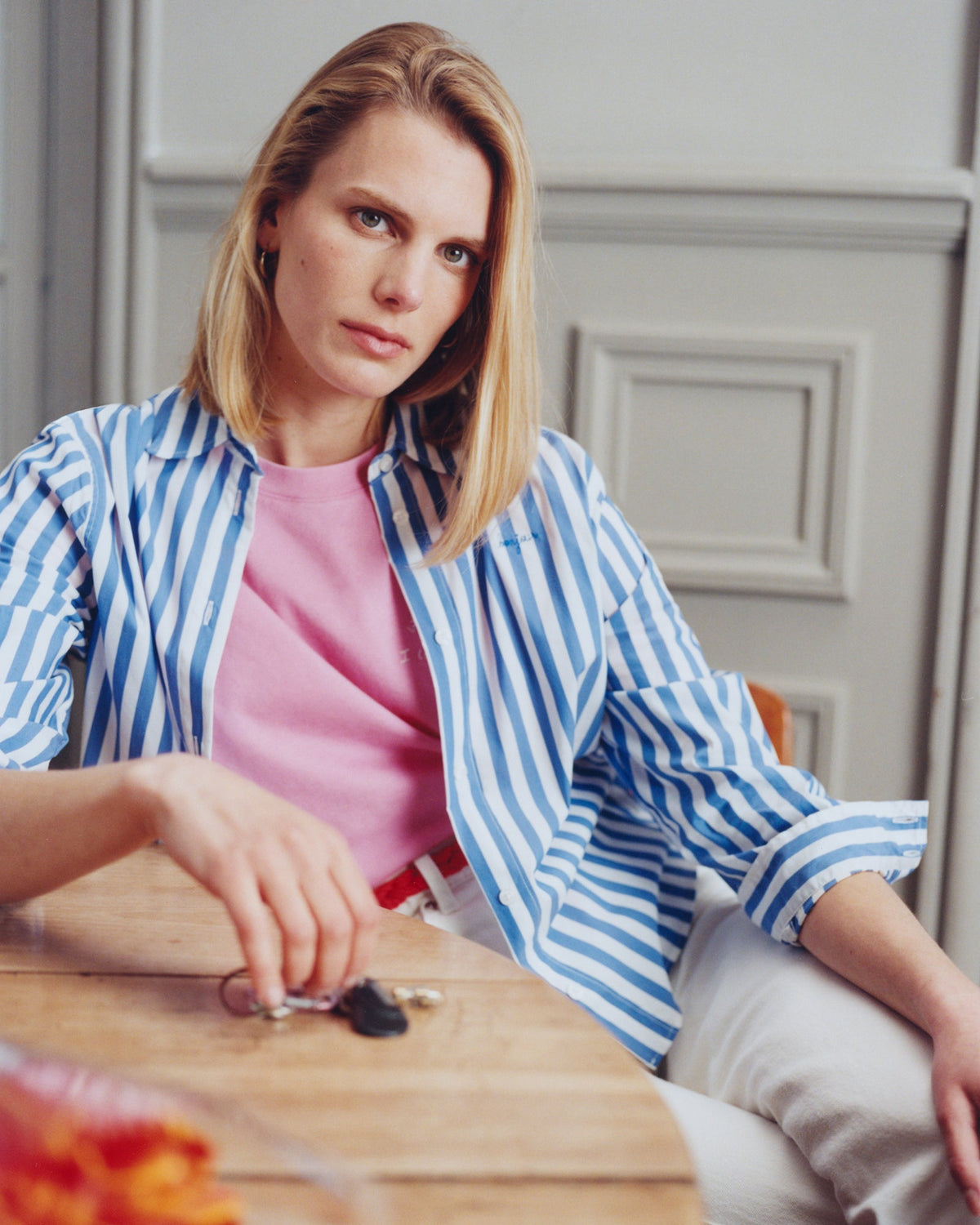 Camisa Bonjour "Mixed Cotton" Bidault