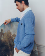 "Patch Heart" Pear Cardigan