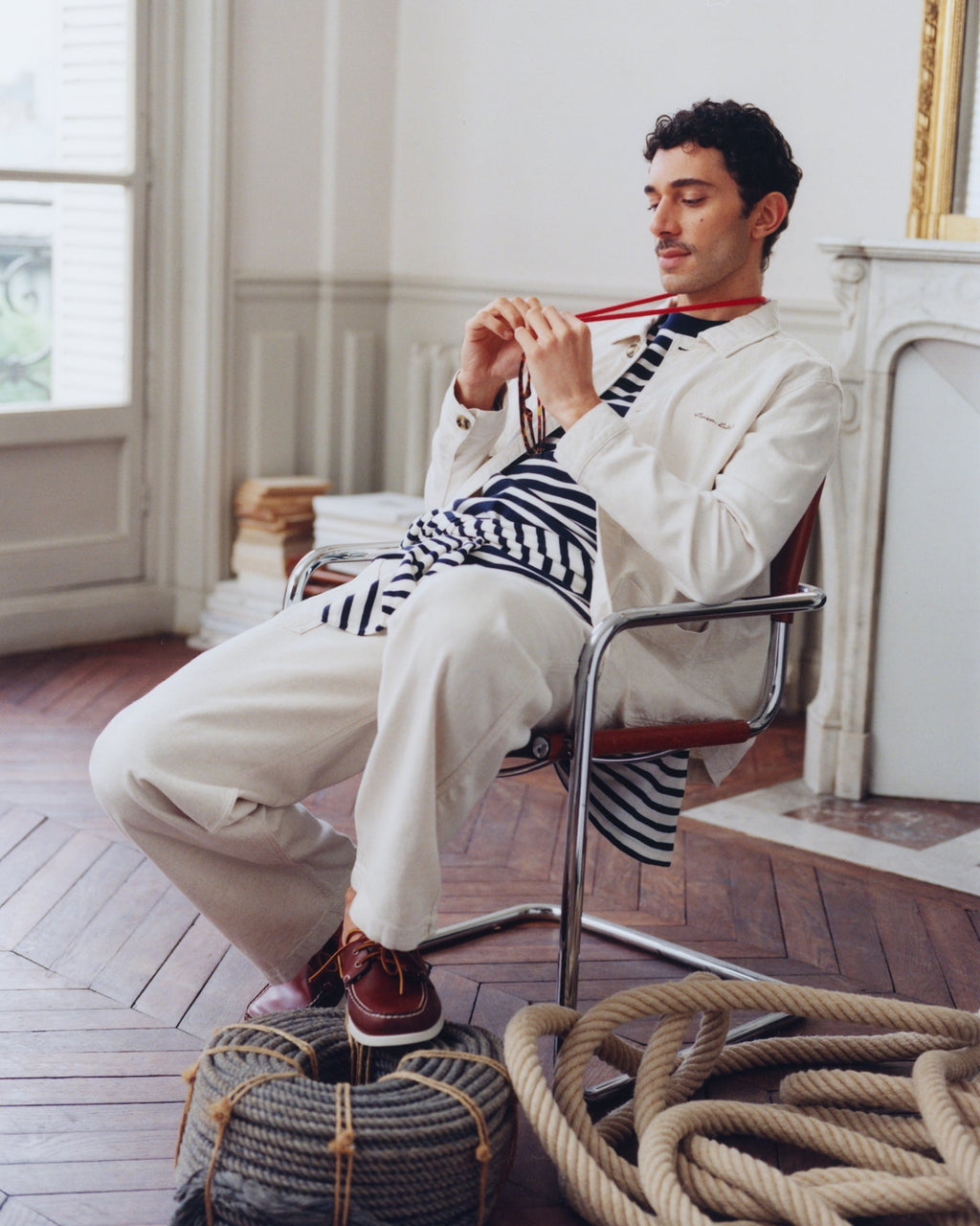 Pantalon "Lyocell And Linen" Guignier - Homme