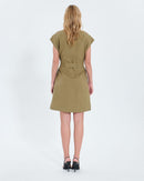 Robe chemise kaki_3