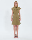 Robe chemise kaki_4