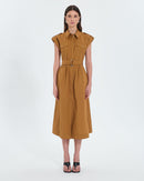 Robe chemise tabac_1
