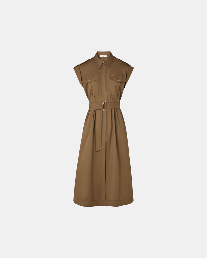 Robe chemise tabac_4