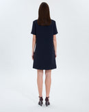 Robe chemise en crêpe nocturne_3