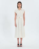 Robe saharienne midi écrue_4