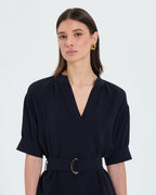Short night crepe dress 2