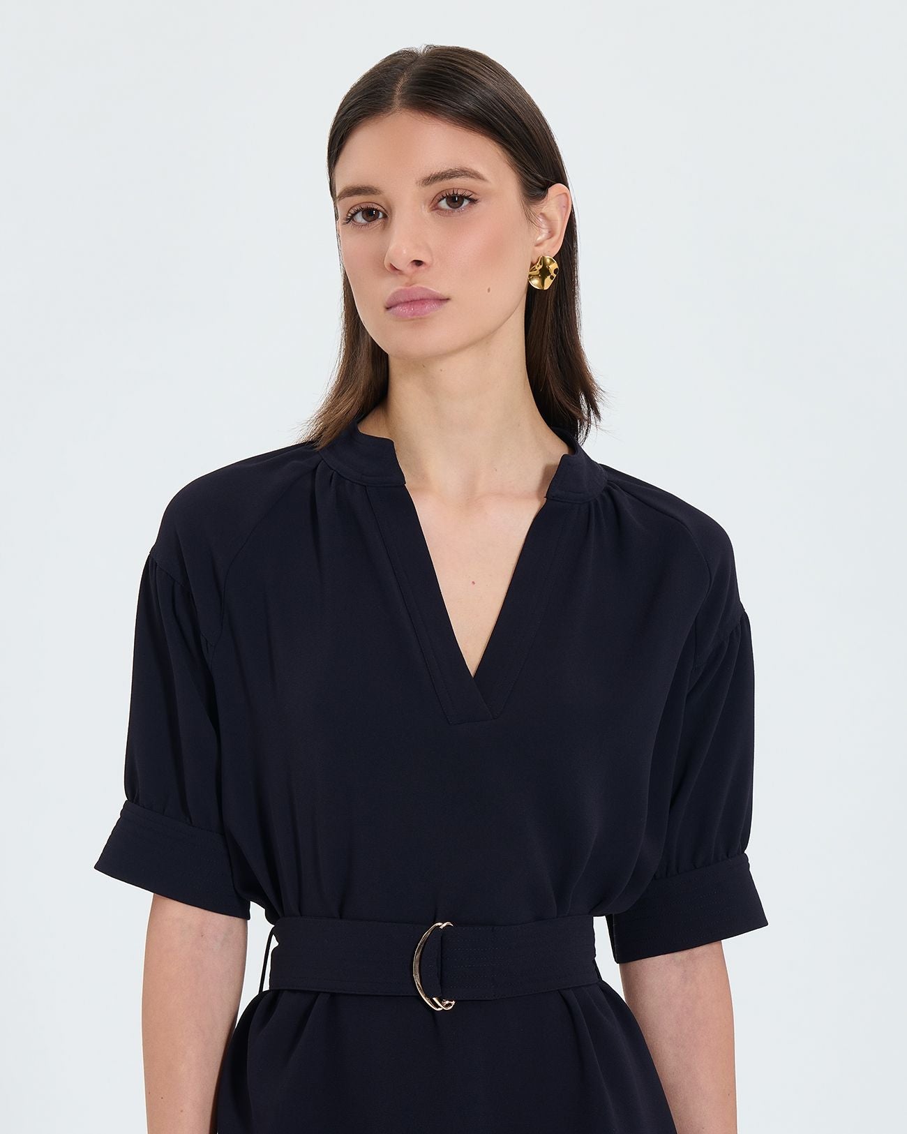 Short night crepe dress 2